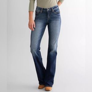 🔥 Buckle Black - Mid Rise Bootcut Dark Wash Stretch Jean